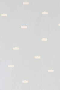 DREAMY CLOUDS DUSTY BLUE Non woven / Easy up-tapet