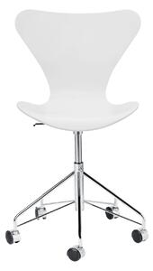 Fritz Hansen - 3117 Sjuan, Lackerad bokfanér, Vit - Kontorsstolar - Arne Jacobsen - Vit