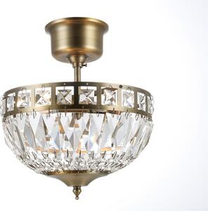 Norrsken Design Flores Kristallplafond Liten 25Cm Antikmässing