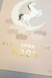 WISH UPON THE MOON GOLD Poster 30x40 cm