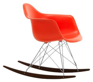 Vitra - Eames Plastic Armchair RAR - 03 Poppy Red - Chrome Base - Dark Maple - Fåtöljer - Charles & Ray Eames - Röd - Metall/Trä/Plast