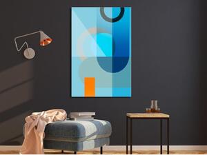 Canvas Tavla - Blue Surface Vertical - 40x60