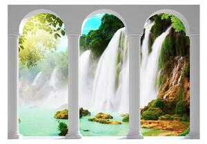 Självhäftande Fototapet - Waterfall - 98x70