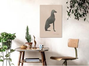 Canvas Tavla - Calm Greyhound Vertical - 40x60