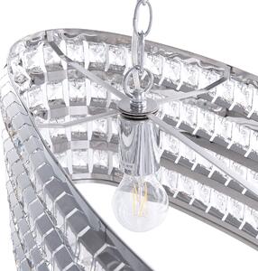 Ljuskrona Silver Kristall Prydnad Elegant Glamourös Klassisk design Hållbar Robust Beliani