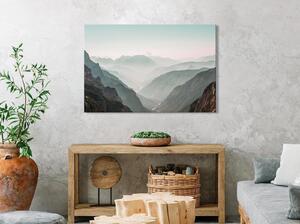 Canvas Tavla - Mountain Horizon Wide - 90x60