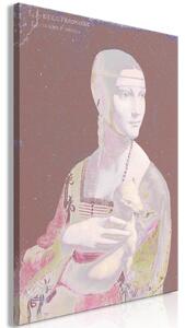 Canvas Tavla - Pastel Lady Vertical - 40x60