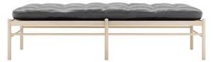 Carl Hansen - OW150, Tvålad Ek, Lädergrupp A Loke - 7150 - Dagbäddar - Ole Wanscher - Svart