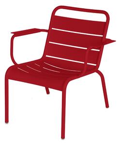 Fermob - Luxembourg Lounge Armchair Chili 43 - Fåtöljer utomhus - Frédéric Sofia - Metall