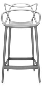 Kartell - Masters Stool 5869 - Grey - Barstolar - Philippe Starck - Grå - Plast