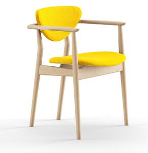 House of Finn Juhl - 109 stol, Clear oiled oak, Cat. 4 Vidar 443 - Matstolar - Finn Juhl - Träfärgad,Gul - Trä/Textilmaterial