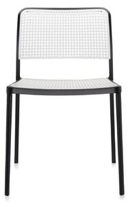 Kartell - Audrey Chair 5875, Black/White - Matstolar - Piero Lissoni - Svart - Metall/Syntetiskt