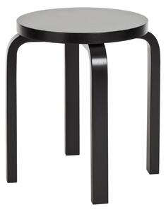 Artek - Pall E60 Hellackad Svart - Pallar - Alvar Aalto - Svart - Trä