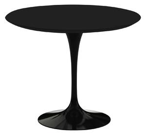 Knoll - Saarinen Round Table - Matbord, Ø 91 cm, Svart underrede, skiva i Svart laminat - Matbord - Eero Saarinen - Svart - Laminat/Metall