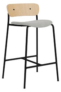 &Tradition - Pavilion AV8 - Lacquered Oak - Fabric cat.2 - Fiord 151 - Barstolar - Anderssen & Voll - Metall/Trä