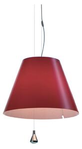 Luceplan - Costanza D13 Suspension, Alu, Primary Red, Motvikt i stål, Excl. Ljuskälla - Pendellampor - Paolo Rizzatto - Röd