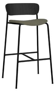 &Tradition - Pavilion AV10 - Black Lacquered Oak - Fabric cat.2 - Fiord 961 - Barstolar - Anderssen & Voll - Metall/Trä