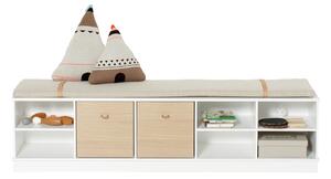 Oliver Furniture - Wood Förvaringshylla Horisontell 5x1 m. Sockel - Hyllor & Hyllsystem - Søren Rørbæk - Vit - MDF