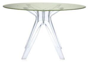 Kartell - Sir Gio Table 3275 Ø120, Transparent, Green - Matbord - Philippe Starck - Grön - Glas/Plast