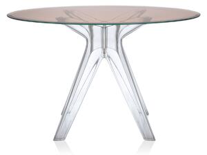 Kartell - Sir Gio Table 3275 Ø120, Transparent, Pink - Matbord - Philippe Starck - Rosa - Glas/Plast