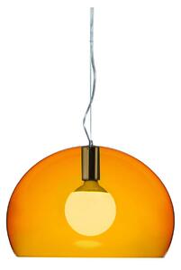 Kartell - Small FL/Y Suspension 9053, Transparent Orange, Incl. LED 15W E27 - Pendellampor - Ferruccio Laviani - Orange