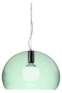 Kartell - Small FL/Y Suspension 9053, Transparent Sage Green, Incl. LED 15W E27 - Pendellampor - Ferruccio Laviani - Grön