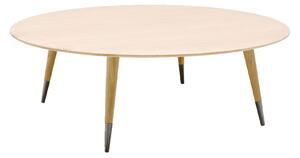 Naver Collection - AK 2550 Point Soffbord, Höjd 40 cm, Såpad ek, Ben i samma trä, Med stålfot - Soffbord - Nissen & Gehl - Träfärgad - Metall/Trä