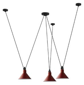 DCWéditions - Les Acrobates De Gras 325 L Conic Red - Pendellampor - Bernard-Albin Gras - Röd