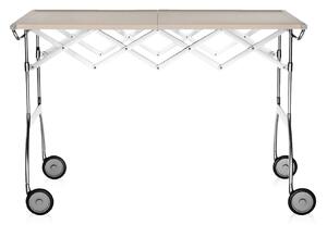 Kartell - Battista Trolley 4460, Cream, Matt - Serveringsvagnar - Antonio Citterio - Beige - Metall/Plast