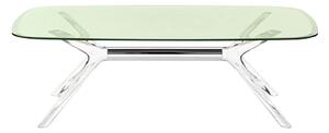 Kartell - Blast Coffee Table 4096 130x80, Crystal-Chrome, Green - Soffbord - Philippe Starck - Grön - Metall/Syntetiskt