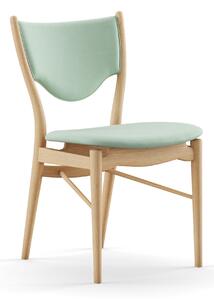 House of Finn Juhl - 46 Chair, Clear oiled oak, Cat. 3 Watercolour, Silver Azure - Matstolar - Finn Juhl - Grön,Träfärgad - Trä/Textilmaterial