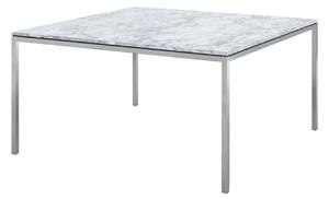 Knoll - Florence Knoll High Table, Kvadratisk, 140 x 140 cm, skiva i Statuarietto marmor - Matbord - Florence Knoll - Vit - Metall/Sten