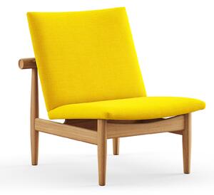 House of Finn Juhl - Japan Chair, Dark oiled oak, Cat. 4 Vidar 443 - Fåtöljer - Finn Juhl - Träfärgad,Gul - Trä/Textilmaterial