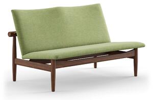 House of Finn Juhl - Japan soffa 2-sits, Walnut, Cat. 1 Remix 933 - Soffor - Finn Juhl - Grön,Träfärgad