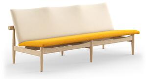 House of Finn Juhl - Japan Sofa 3-seater, Clear oiled oak, Cat. 2 Hallingdal 65 - 457/100 - Soffor - Finn Juhl - Beige,Träfärgad,Gul