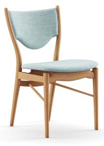 House of Finn Juhl - 46 stol, Dark oiled oak, Cat. 1 Remix 823 - Matstolar - Finn Juhl - Träfärgad,Blå - Trä/Textilmaterial