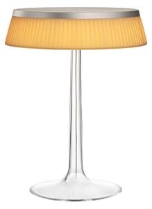 Flos - Bon Jour Matt Krom/Tyg - Bordslampor - Philippe Starck - Transparent,Vit