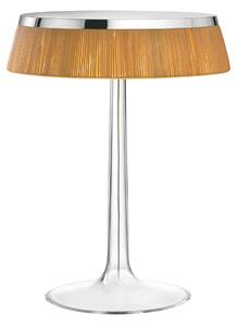 Flos - Bon Jour Krom/Rattan - Bordslampor - Philippe Starck - Transparent
