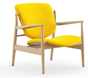 House of Finn Juhl - France Chair, Clear oiled oak, Cat. 4 Vidar 443 - Fåtöljer - Finn Juhl - Träfärgad,Gul - Trä/Textilmaterial