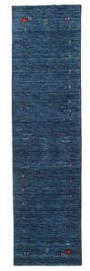 Gabbeh Loom Frame Matta - Mörkblå 80x300