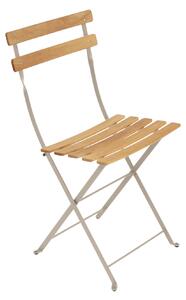 Fermob - Bistro Natural Chair, Nutmeg - Balkong- och caféstolar - Beige - Metall/Trä
