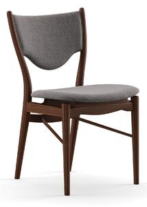 House of Finn Juhl - 46 Chair, Walnut, Cat. 4 Vidar 152 - Matstolar - Finn Juhl - Träfärgad,Grå - Trä/Textilmaterial