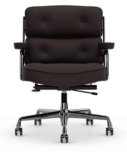 Vitra - Lobby Chair ES 104 Leather Premium Plum 87 - Kontorsstolar - Charles & Ray Eames - Röd