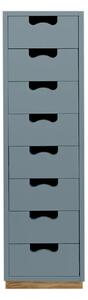 Asplund - Snow Drawer J8 - Nordic Blue, Eksockel - Byråer - Thomas Sandell & Jonas Bohlin - Blå - MDF/Trä