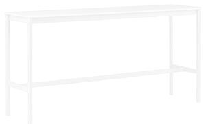 Muuto - Base High Table - 190 x 50 cm, Skiva - Vit laminat - Vit plastkant, Underrede - Vit, Höjd - 95 cm - Barbord - Mika Tolvanen - Vit - Metall/Trä/Plast