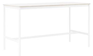 Muuto - Base High Table - 190 x 85 cm, Skiva - Vit laminat - Plywoodkant, Underrede - Vit, Höjd - 105 cm - Barbord - Mika Tolvanen - Vit - Metall/Trä