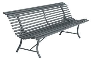 Fermob - Louisiane Bench 200 cm Storm Grey 26 - Trädgårdsbänkar - Grå - Metall
