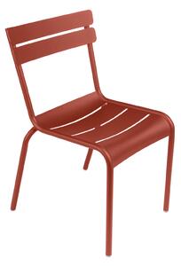 Fermob - Luxembourg Chair - Red Ochre - Balkong- och caféstolar - Frédéric Sofia - Röd - Metall
