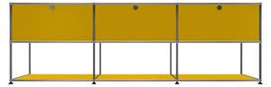 USM - USM Haller 2 sideboard Golden Yellow - Skänkar och sideboards - Gul - Metall