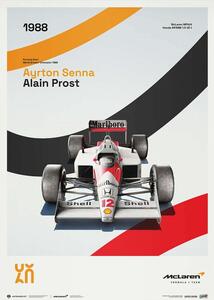 Konsttryck McLaren Racing - MP4/4 - 60th Anniversary - 1988, Automobilist